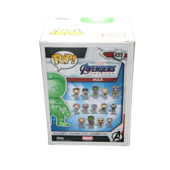 Funko Pop Marvel Avengers Endgame Hulk #499 Green Chrome (Walmart Exclusive) - Picture 7 of 11